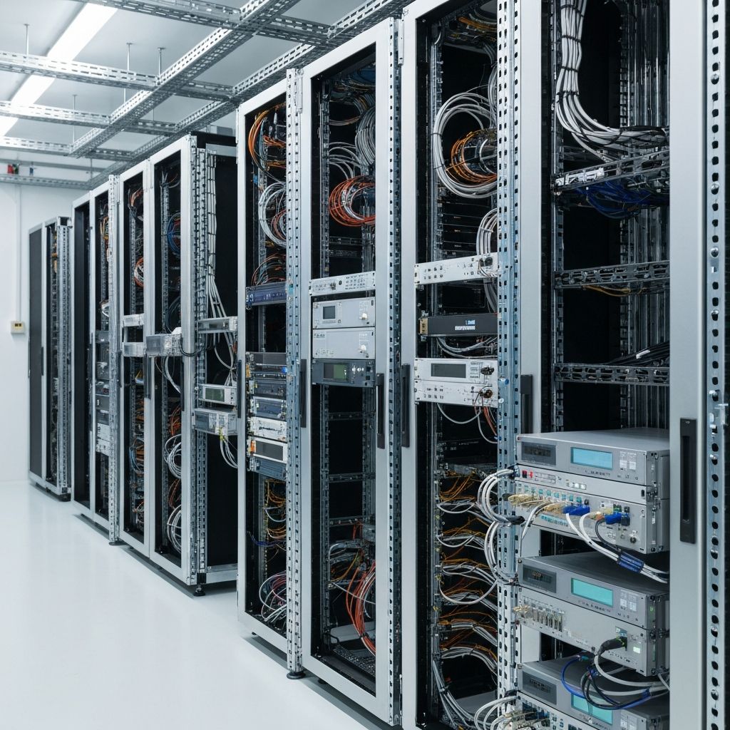 Philcomm communications base station equipment installed in a technical facility